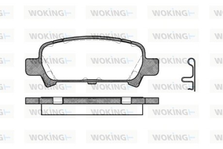 Колодки тормозные диск. задн. (Remsa) Subaru Forester (sg) 2.0 02-,Subaru Forester (sg) 2.5 02- (P6293.02) woking p629302