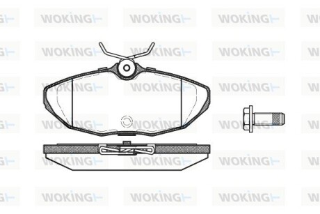 Колодки тормозные woking p6323.00