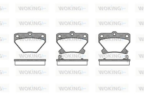 Колодки тормозные woking p6413.02