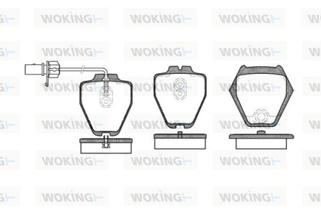 Колодки тормозные woking p6523.02