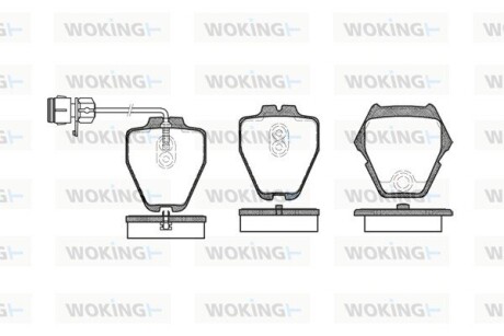 Колодки гальмівні woking p6523.12