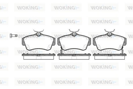 Колодки гальмівні woking p6533.02