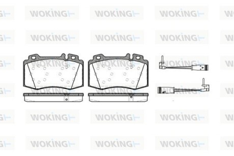 Колодки тормозные диск. перед. (Remsa) MB C203 E211 S220 ML163 Brembo ver. (P6693.02) woking p669302