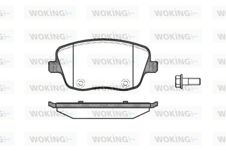 Колодки гальмівні диск. перед. (Remsa) VAG Fabia I II Roomster / Codoba Ibiza (P6753.00) woking p675300