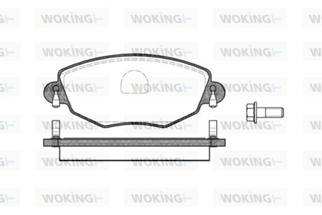 Колодки тормозные диск. перед. (Remsa) Ford Mondeo III (P6763.00) woking p676300