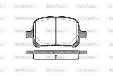 Колодки тормозные woking p7213.00