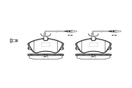 Колодки гальмівні woking p7343.04