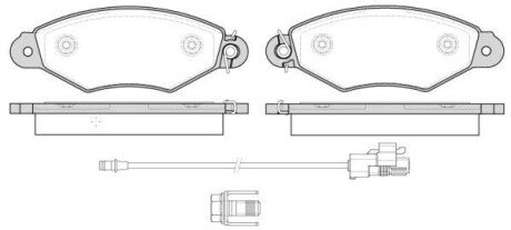 Колодки гальмівні woking p7433.30