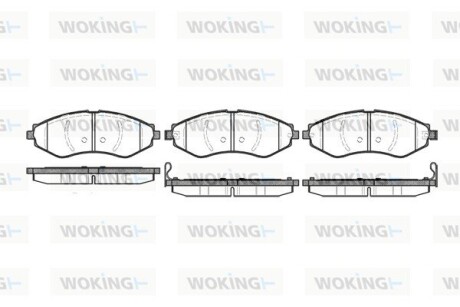 Колодки гальмівні диск. перед. (Remsa) Chevrolet Lacetti (05-) (P7453.22) woking p745322