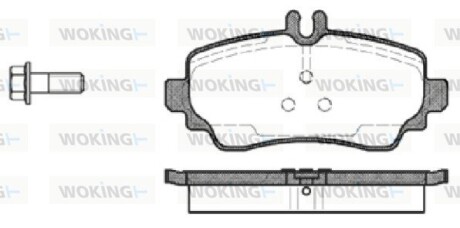 КОЛОДКИ ГАЛЬМІВНІ woking p7503.00