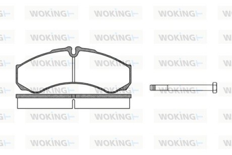 Колодки тормозные диск. перед. (Remsa) Iveco Daily II III IV V VI Brembo ver. (P7513.00) woking p751300 (фото 1)