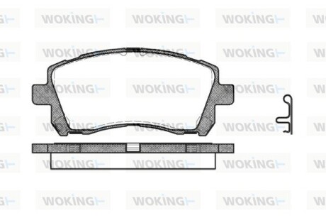 Колодки гальмівні диск. перед. (Remsa) Subaru Outback (bl, bp) 2.5 03-10 (P7553.02) woking p755302