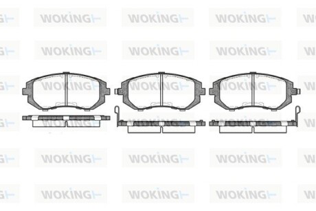 Колодки тормозные диск. перед. (Remsa) Subaru Forester 02> 08> / Impreza 00> 08> / Legasy, Outback 03> 08> (P8513.02) woking p851302