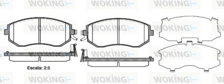 Колодки тормозные диск. перед. (Remsa) Subaru Forester 08> 13>, Impreza 08> 12>, Legasy 09> 13>, XV 12> (P8513.04) woking p851304