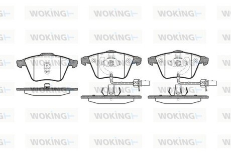 КОЛОДКИ ГАЛЬМІВНІ woking p8643.02