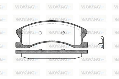 КОЛОДКИ ГАЛЬМІВНІ woking p8733.02