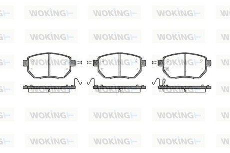 Колодки тормозные диск. перед. (Remsa) Infiniti Fx 3.5 02-08,Infiniti Fx 4.5 02-08 (P8853.02) woking p885302