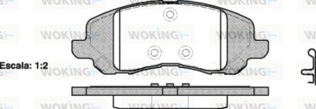 Колодки тормозные диск. перед. (Remsa) Mitsubishi ASX 10> / Dodge Caliber Avenger (P9043.20) woking p904320