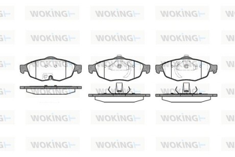 Колодки гальмівні woking p9123.02