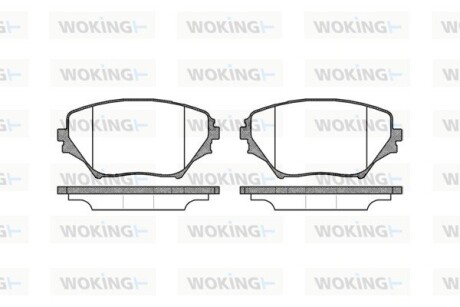 КОЛОДКИ ГАЛЬМІВНІ woking p9133.00