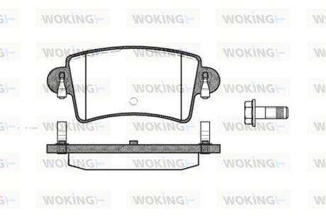 КОЛОДКИ ГАЛЬМІВНІ woking p9333.00