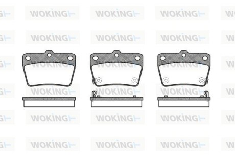 КОЛОДКИ ГАЛЬМІВНІ woking p9393.02