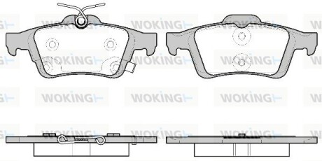 Колодки гальмівні woking p942311