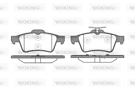 Колодки тормозные диск. задн. (Remsa) Citroen C5 iii 1.6 08-,Citroen C5 iii 1.8 08- (P9423.20) woking p942320