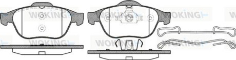 Колодки тормозные диск. перед. (Remsa) Renault Laguna II Espace IV ATE ver. (P9433.10) woking p943310