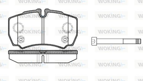 Колодки гальмівні диск. задн. (Remsa) Ford Tranzit 06>13 (P9493.10) woking p949310