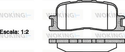 Колодки тормозные диск. задн. (Remsa) Toyota Camry (V30) (01-06) (P9543.00) woking p954300 (фото 1)