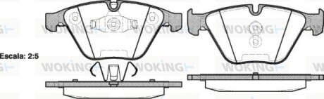 Колодки гальмівні диск. перед. (Remsa) BMW 3e90 X1e84 ATE ver. (P9573.10) woking p957310