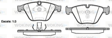 Колодки тормозные woking p9573.20