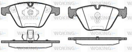 Колодки гальмівні woking p9573.30