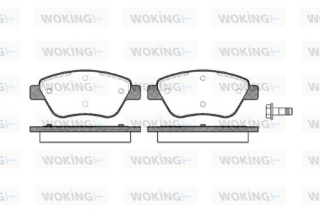 КОЛОДКИ ГАЛЬМІВНІ woking p9583.10