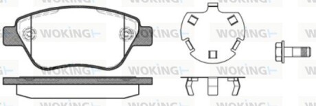 Колодки гальмівні диск. перед. (Remsa) Opel Corsa D / Fiat Doblo 01>10 (P9583.30) woking p958330