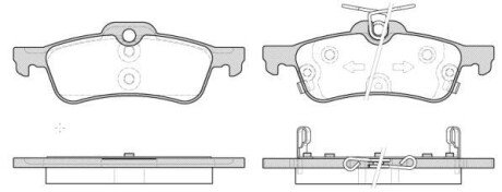 Колодки гальмівні woking p9623.12