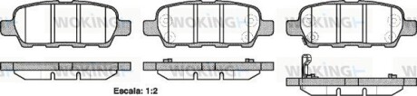 Колодки гальмівний диск. задн. (Remsa) Nissan Qashqai X-trail 07> / Juke / Tiida / Murano I II (P9763.21) woking p976321