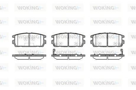 Колодки тормозные woking p9773.02