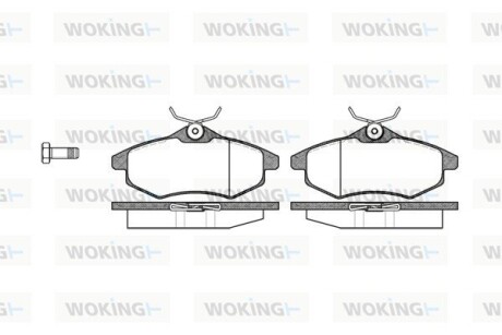 Колодки гальмівні woking p981300