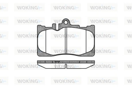 Колодки тормозные woking p9903.00