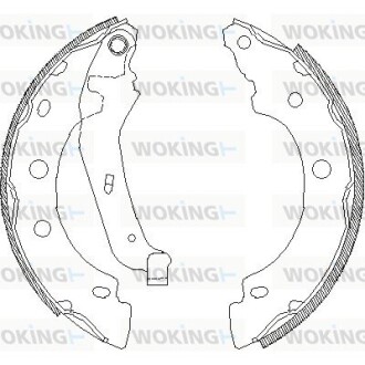 КОЛОДКИ ГАЛЬМІВНІ woking z4043.00