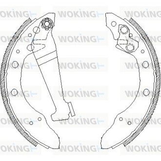 Колодки тормозные woking z4046.00