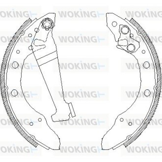 Колодки тормозные woking z4046.01