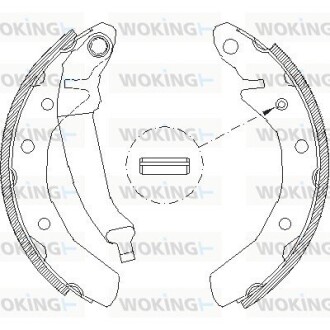 Колодки тормозные woking z4086.00