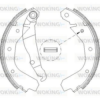 Колодки тормозные woking z4088.00