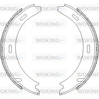 Колодки гальмівні бараб. задн. (Remsa) MB A-class (W169) 1.5i 1.7i (04-12) (Z4093.01) woking z409301