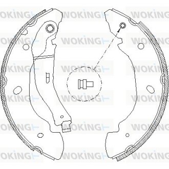 Колодки тормозные woking z4107.00