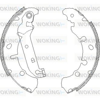 КОЛОДКИ ГАЛЬМІВНІ woking z4137.00