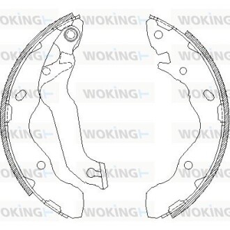 Колодки гальмівні бараб. задн. (Remsa) Hyundai Matrix 01>10 (Z4141.00) woking z414100